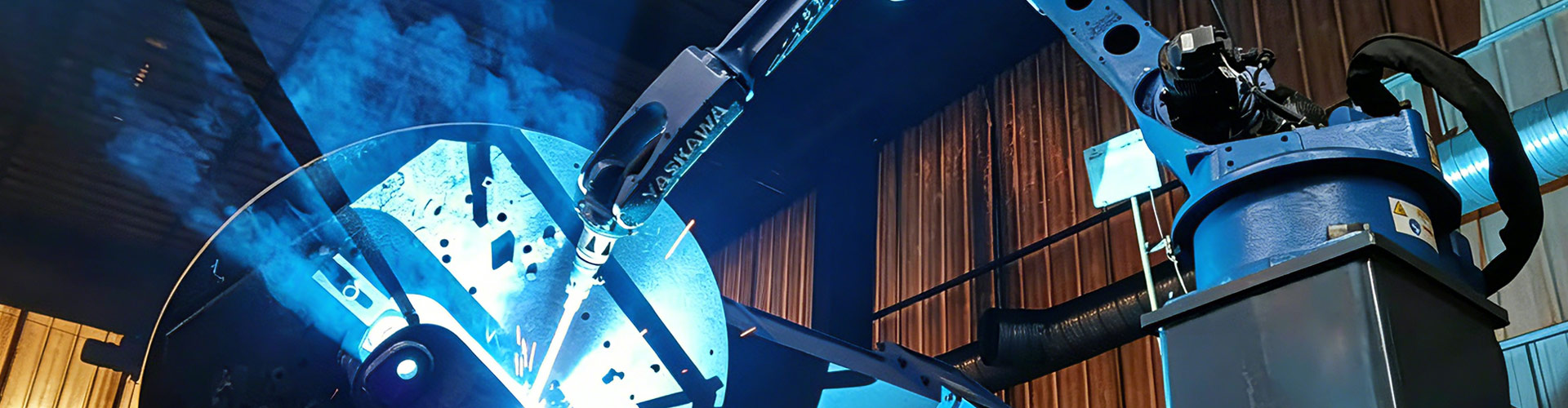 JNGS AUTOMATION industrial robotic welding system in operation
