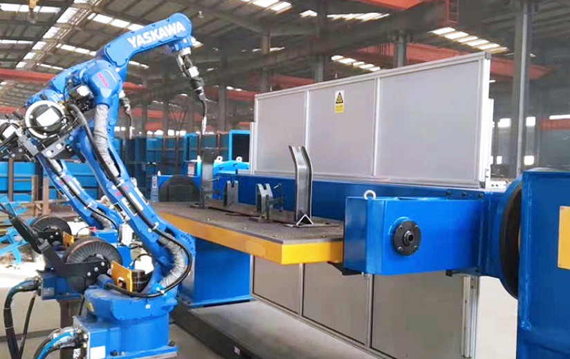 3-Axis Industrial Robot Positioner Work Cell