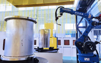 2-Axis L-Type Manipulator Work Cell for Industrial Robots