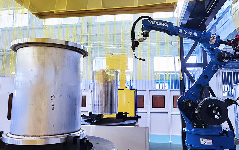 2-Axis L-Type Manipulator Work Cell for Industrial Robots