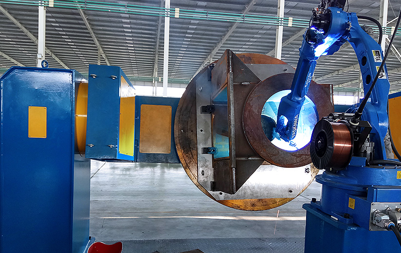 2-Axis U-Type Manipulator Work Cell for Industrial Robots