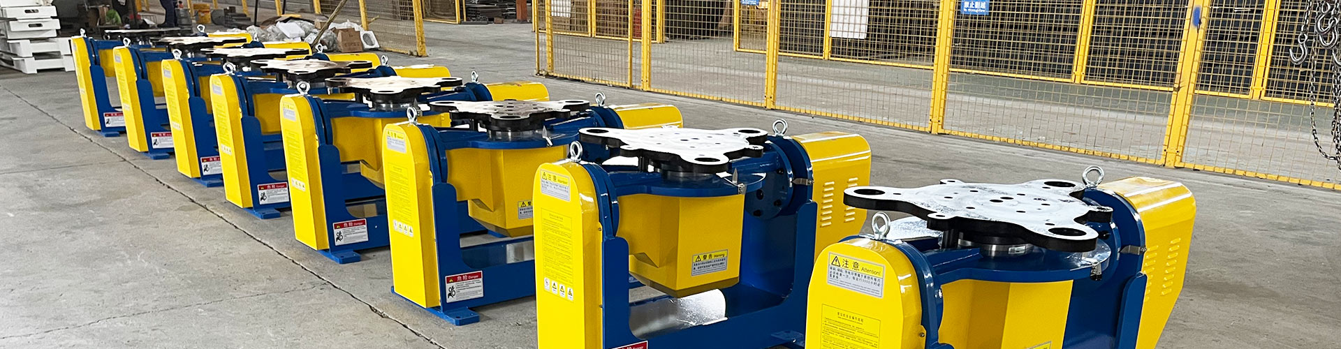 Welding positioners for industrial robotic welding applications